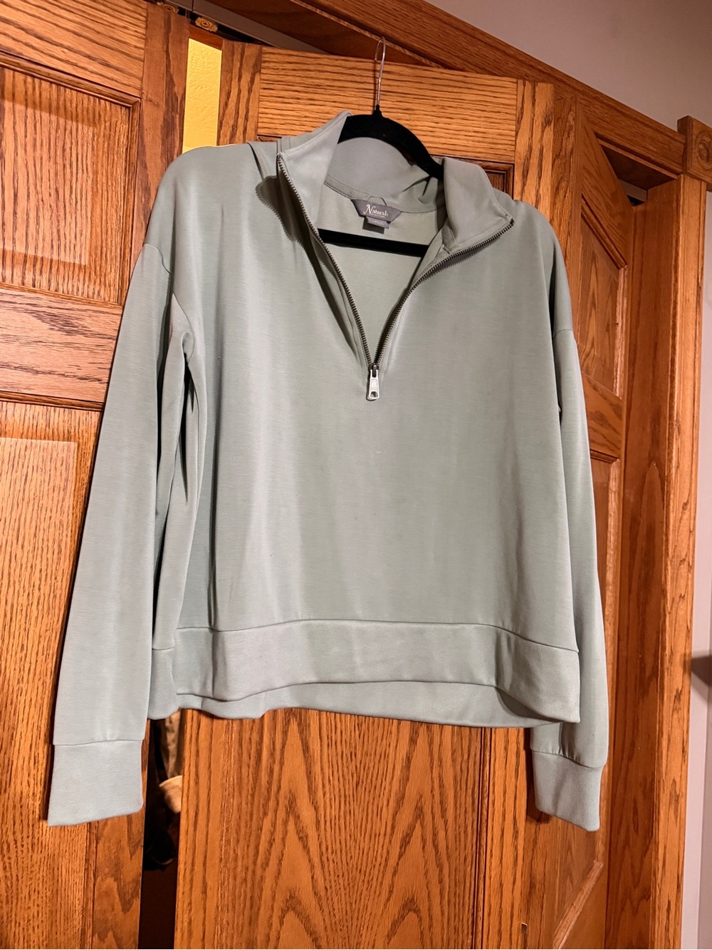Women’s Half-Zip Pullover Sweater - Sage Green